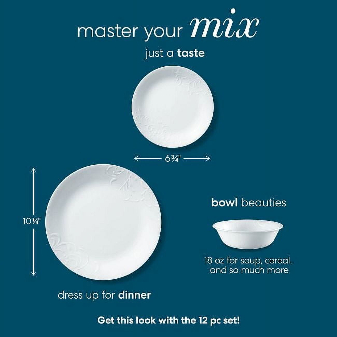 (2 pack) Corelle Madeline Embossed 18-oz Soup/Cereal Bowl