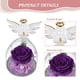 thumbnail image 3 of Rosa eterna con forma de ángel para niña, cubierta de cristal, regalo de vacaciones, decoración de rosas, regalo de cumpleaños para amigos y familiares, 3 of 5