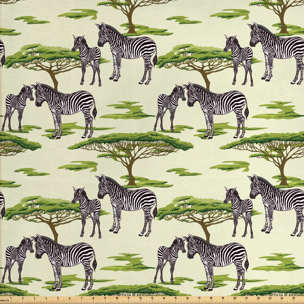 Zebra Fabric by The Yard, Animals in a Safari Wildlife Arizona Vibes