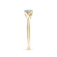 thumbnail image 3 of Angara Natural 0.2 Ct. Aquamarine Solitaire Ring in 14K Yellow Gold for Women (Ring Size: 11.5), 3 of 9