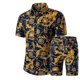 thumbnail image 1 of Conjunto deportivo de dos piezas para hombre Youthup con estampado floral: camiseta de manga corta y pantalón corto., 1 of 2