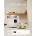 thumbnail image 3 of CUCKOO Twin Pressure Rice Cooker 10-Cup Uncooked / 20-Cup Cooked with Nonstick Inner Pot, Large Rice Maker & Warmer with 16 Menu Options, Open Cooking Mode, Voice Guide, White (CRP-ST1009FW), 3 of 9