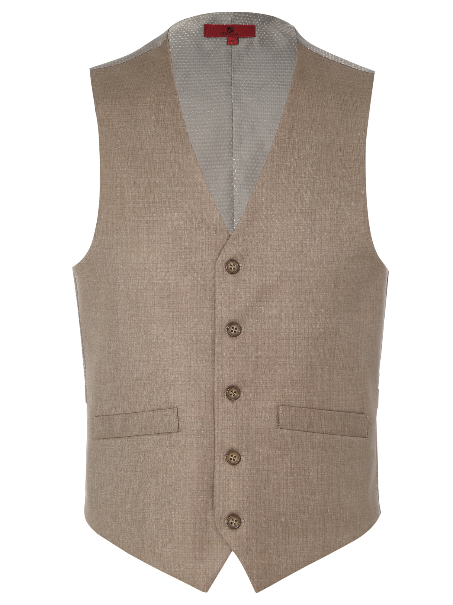 Men's Regular/Classic Fit Suit Waistcoat 5Button Dress Vest Formal