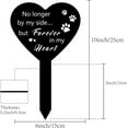 thumbnail image 2 of Acrylic Grave Stake Memorial Grave Markers Waterproof Heart Shaped Paw Print Sympathy Garden Stake Memorial Gifts Cemetery Decoration for Outdoors Yard 10 x 6inch, 2 of 9