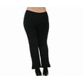 thumbnail image 5 of InstantFigure Curvy Plus Size Straight Leg Pant with Slit 16801MC, 5 of 9