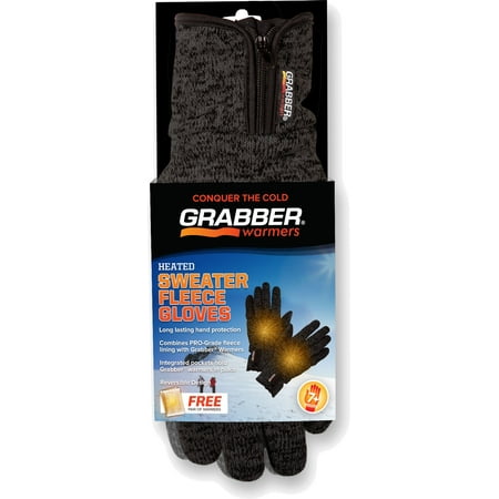 Grabber Inc.-Grabber Heated Gloves Out-season 0415- Gray Small/medium (Case of 12