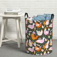 thumbnail image 6 of Fuzoiu Roosters and Chicks Print Circular Hamper,Laundry Basket with Handle,Collapsible Laundry,Dirty Clothes Storage Basket,for Bedroom Bathroom Dorm Living Room-Medium, 6 of 6