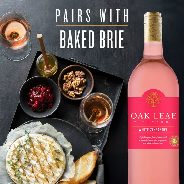 Oak Leaf Vineyards White Zinfandel Rose Wine 750ml Pink Wine with