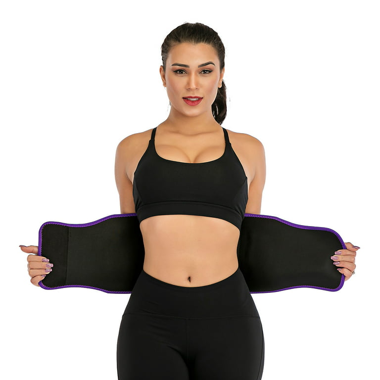 SHCKE Women Sweat Waist Trainer Belt Waist Cincher Trimmer for Sports Gym  Workout Body Shaper Belts 