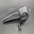 thumbnail image 2 of TORUBIA Multifunctional Rotary Cheese Planing Grater Stainless Steel Cheese Presser Shredder Cutter Grinder Kitchen Kit-Silver, 2 of 9
