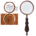 thumbnail image 1 of Reading Magnifying Glass, Multipurpose 10X Magnifier Handheld Magnifier Wooden Handle Ergonomic Non-Slip Hand  For Home For Reading For Inspection For Office, 1 of 8