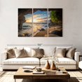 thumbnail image 2 of Elephant Stock Maui Cave Turtle Wall Art - Horizontal Multi Panel Canvas - Living Room Wall Decor - Beach Multi Panel - Gray And Brown Decor - 74" x 48", 2 of 4
