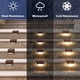 thumbnail image 3 of 4-20PCS Warm White LED Solar Step Lights Outdoor Garden Path Stair Lights Waterproof Balcony Patio Fence Lighting Decoration, 3 of 7