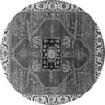 thumbnail image 1 of Ahgly Company Indoor Round Oriental Gray Industrial Area Rugs, 5' Round, 1 of 4