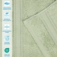 thumbnail image 4 of Superior Belmont Zero Twist Ultra-Soft Bath Towels, Set of 2, Green, 4 of 10