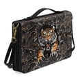 thumbnail image 2 of Kuiaobaty Tiger Camo Print Bible Cover with Handle, Zippered Bible Carrying Case for Women Men, PU Leather Bible Tote Bag for Kids, Bible Book Cover Bible Accessories Christian Gifts, M, 2 of 7