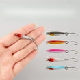 thumbnail image 2 of 3PC Biqianwo Fishing Lures Micro Iron Plate Mini Small Iron Plate White Black ink Red Pink Blue Green Stream Bait, 2 of 8