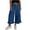 Dark Blue, variant on Tqcoqu Womens Ruffle Wide Leg Jeans High Waisted Baggy Denim Pants with Pockets,Army Green,Women's S-XL
