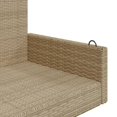 thumbnail image 5 of vidaXL Swing Bench Beige 119x56x48 cm Poly Rattan, 5 of 5