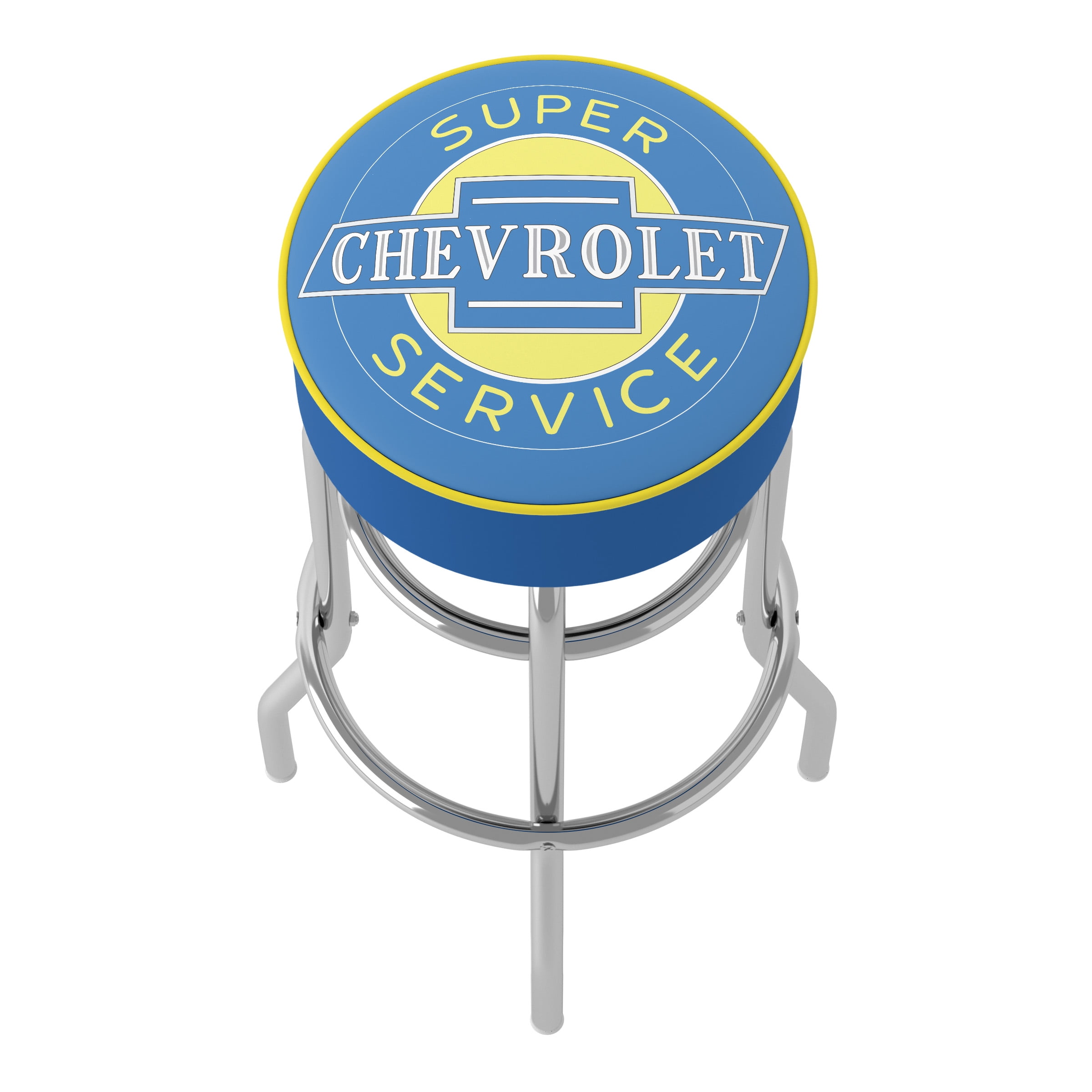 Trademark Gameroom Chevrolet Super Service Bar Stool with Padded Seat