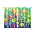 thumbnail image 3 of MKHERT Abstract Floral Watercolor Window Curtain Kitchen Curtains Window Treatments 26x39 inch,Set of 2, 3 of 3