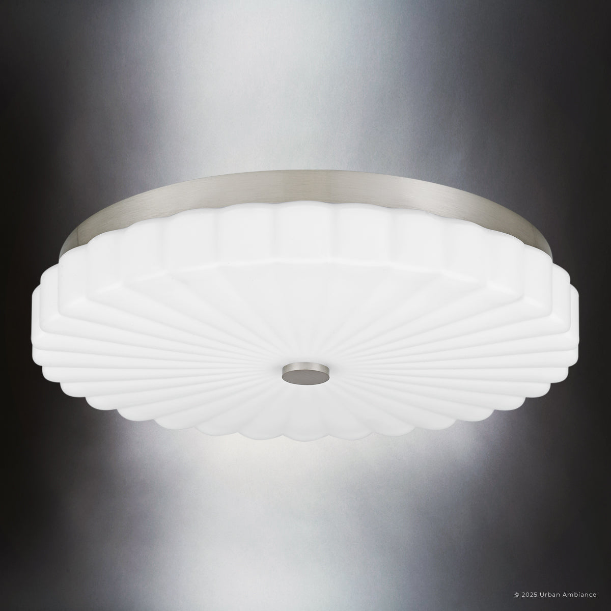 Luxury Traditional Ceiling Light, Brushed Nickel, UQL6379