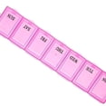 thumbnail image 3 of Baohd 3 Colors 7 Day Pill Travel Box Portable 1 Week Pill Dispenser Organiser Storage Case Chain, 3 of 7