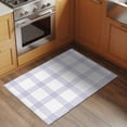 thumbnail image 3 of Purple Buffalo Plaid Bathroom Rug Washable 2x3 Entryway Rug Non Slip Farmhouse Checkered Watercolor Front Door Mat Low Pile Indoor Doormat Throw Floor Carpet for Kitchen Bedroom Entrance, 3 of 9