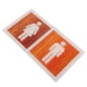 thumbnail image 4 of Acrylic Bathroom Sign for Door Office Use Brown Color Cute Decor 2 Pieces, 4 of 5