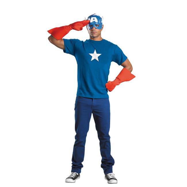 Costumes For All Occasions Dg23435 Captain America Kit Adult Walmart