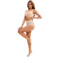 thumbnail image 5 of DARING DIVA Women's High Waist Briefs Flatten Stomach Shapewear Panties XL Pink, 5 of 6