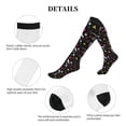 thumbnail image 5 of Lsque Colorful Geometry Pattern Sport Compression Socks for Men & Women 15-20 mmHg Knee High Nurse Pregnant Running Medical and Travel Athletic, 5 of 6