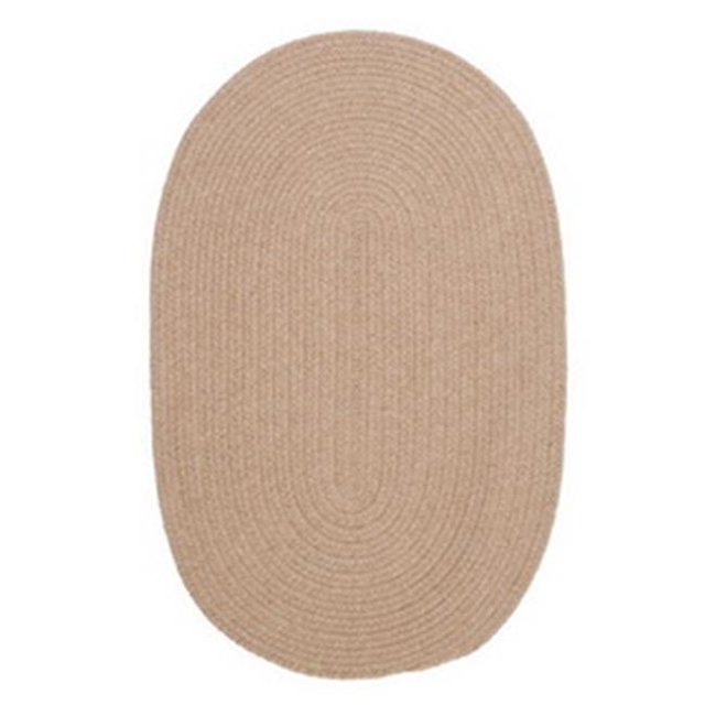 Colonial Mills Rug WL13R072X072 Bristol - Oatmeal 6 ft. round Braided Rug