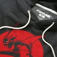 thumbnail image 2 of Batman Beyond Perched Unisex Adult Slim Fit Pull-Over Heather Hoodie, Charcoal, Small, 2 of 5