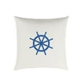 thumbnail image 2 of Sunbrella Sorra Home Indoor/Outdoor  Canvas Natural Embroidered Pillow 18 x 18 x 6 in - Ship Wheel, 2 of 5