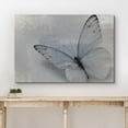 thumbnail image 3 of wall26 Canvas Print Wall Art Butterfly on Gray &amp; Blue Faded Color Blocks Insects Animals Digital Art Modern Art Chic Portrait Colorful Multicolor Dark for Living Room, Bedroom, Office - 32"x, 3 of 5
