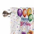 thumbnail image 5 of Living Room Curtains 72 Inches length, Happy Birthday Window Treatment Curtain Drapes, Colorful Balloon Gifts Patterns Light Filtering Drapes for Bedroom Laundry Room, 52"x72", 2 Panels, 5 of 7