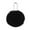 Black, variant on hengsof Christmas Fuzzy Balls Ornaments Shatterproof Tree Hanging Plastic Ball Set Xmas Flocked Ornaments for Christmas Tree Home Party Wreath Decorations