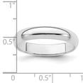 thumbnail image 2 of Sterling Silver 4mm Half Round Size 9 Band QWH040, 2 of 2