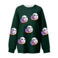 thumbnail image 3 of Enjoytime Winter Clothing for Women Cute Ghost Printed Round Neck Halloween Sweatshirts Casual Loose Shirt Fall Long Sleeve Pullover Tops, 3 of 3