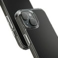 thumbnail image 3 of Clear Hybrid Shockproof Case for Apple iPhone 13 - Sleek Black Grey Carbon Fiber Pattern, 3 of 5