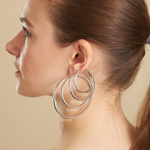 U.S vintage シルバー925 middle hoop ピアス U.S vintage シルバー925 middle hoop ピアス