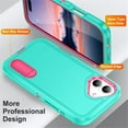 thumbnail image 3 of for iPhone 17 Case, iPhone 17 Phone Case with Built in Kickstand, Shockproof/Dustproof/Drop Proof Heavy Duty Military-Grade Rugged Protective Cover for iPhone 17,Green,For iPhone 17, 3 of 8