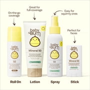 Sun Bum Baby Bum Gentle Mineral-Active Sunscreen Face Stick, SPF 50, Fragrance Free, 0.45oz