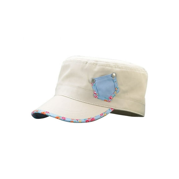 Top Headwear Ladies Fashion Army Cap - Stone