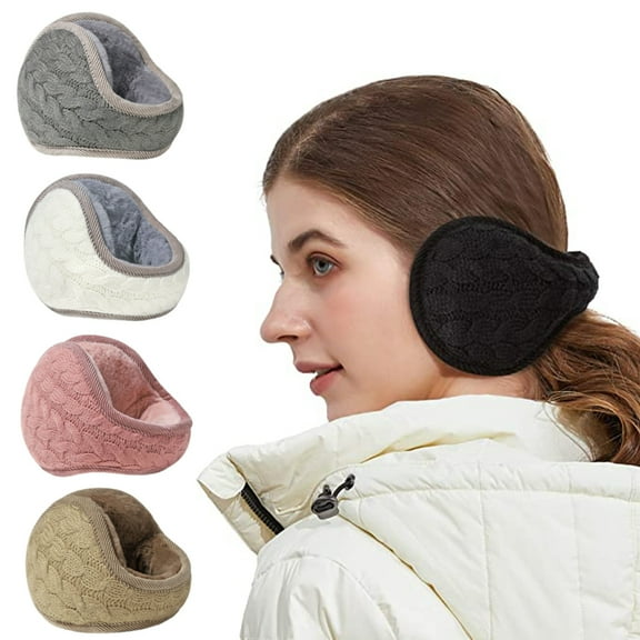 Sunjoy Tech Ear Muffs Winter, Womens Mens Winter Earmuffs Unisex Warm Knit Ear Warmers Foldable Ear Muff For Women