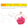 thumbnail image 4 of OTVIAP Dog Pet Pearl Flower Collar Elastic Necklace for Puppy Collar Jewelry Accessory, Pet Pearl Collar, Pet Pearl Necklace, 4 of 8