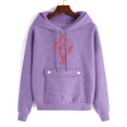 thumbnail image 5 of XIAONU Womens Hoodies Crayfish Print Kangaroo Pocket Hoodie Long Sleeve Oversized Drawstring Hooded Pullover Sweatshirt, 5 of 6