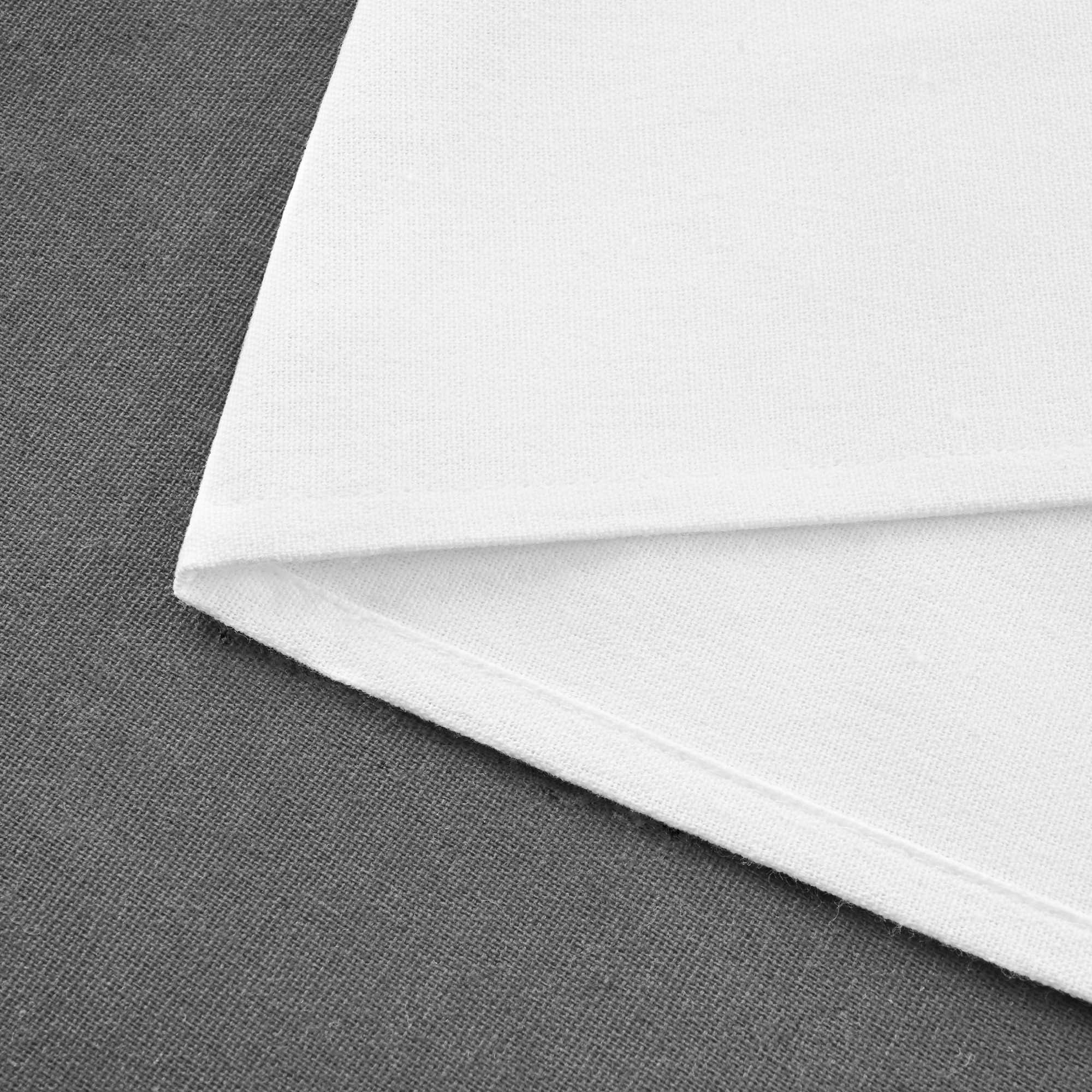 Alishomtll Linen Valance Farmhouse Boho Button Kitchen Curtains ,Rod Pocket,18"L x 52"W, Gray White