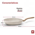 thumbnail image 2 of Sartén Antiadherente Ultrachef Línea Master Stone 24 cm Blanco, 2 of 7